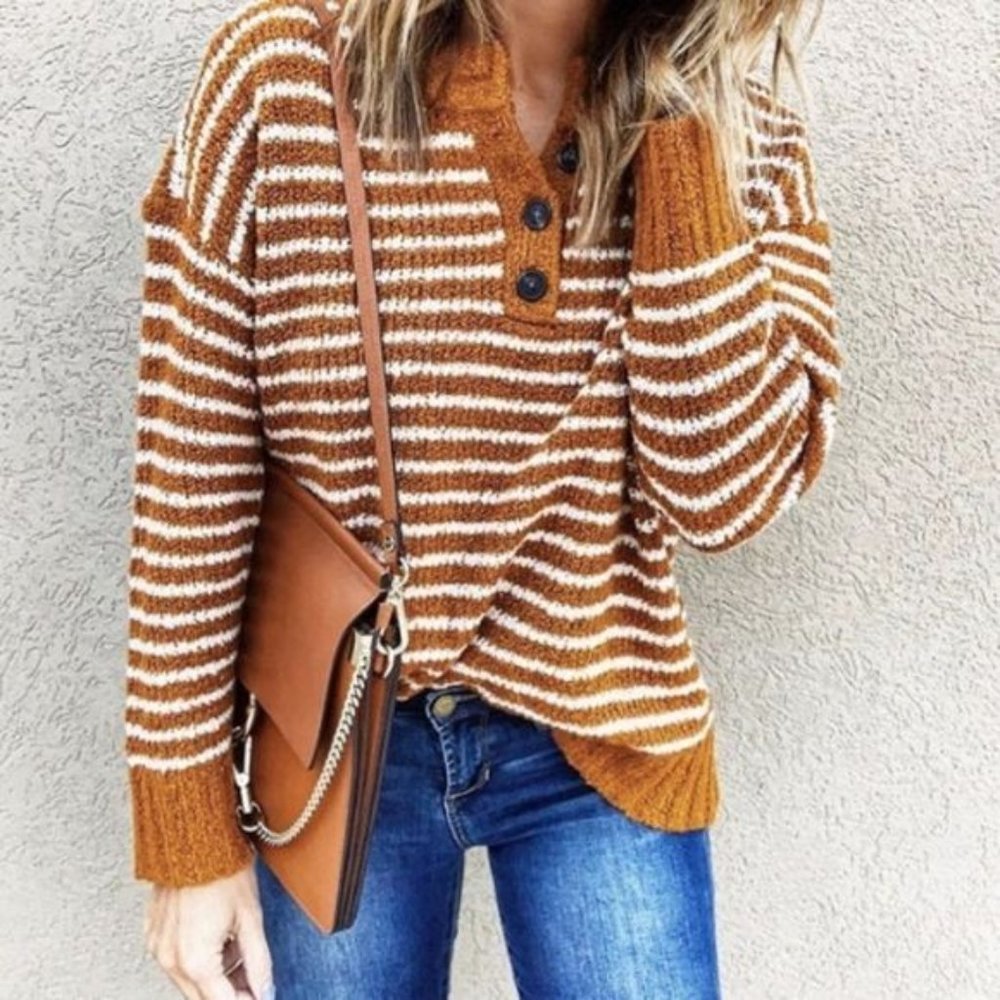 AE Jegging Fit Henley Sweater